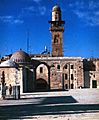 Jerusalem-Tempelberg-28-Bab-al-Silsila-Minarett-Bogen-1985-gje