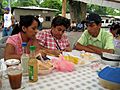 Judging the Nacatamales at the Corn Festival.