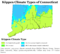 Köppen Climate Types Connecticut