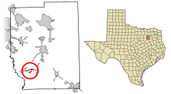 Location of Cottonwood in Kaufman County, Texas
