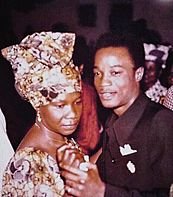 Koffi Olomide and his mom, Zaire, 1978