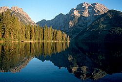 Leigh Lake and Mount Moran Grand Teton National Park