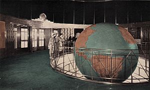 Lobby and Globe in News Building