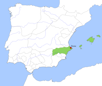 Taifa Kingdom of Dénia, c. 1037.