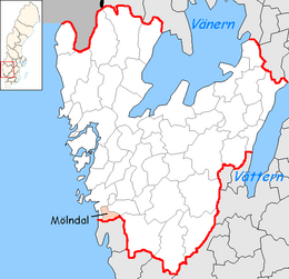 Location of Mölndal