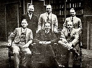 ManagIng director and film directors of Stoll Pictures in London, 1920