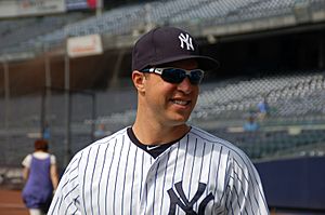 Mark Teixeira on Yankees photo day 2012