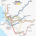 Marseille - SPNV - Netzplan