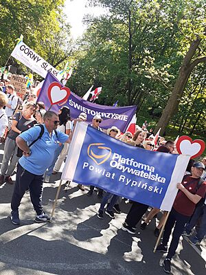 Marsz 4 czerwca 2023 - Platforma Obywatelska banner