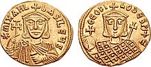 Michael II and Theophilos solidus