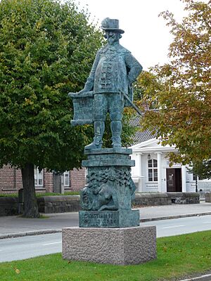 Monument King Christian IV Kristianssand Noreg