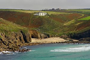 Nanjizal cove from Carn Boel August 2008