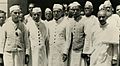 Nehru with members of Interim gov't faction leaving Viceroy's home after Swearing in