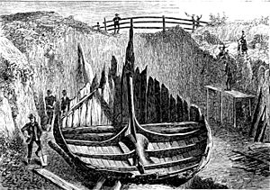 PSM V19 D092 Ancient scandinavian vessel found in gokstad