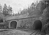 Perspective view of east portal, looking WSW. Allegheny tunnel at left; Gallitzin tunnel (HAER no. PA-516) at right jpg.jpg