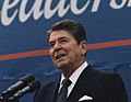 Photograph of President Reagan giving Campaign speech in Texas - NARA - 198551 (cropped)