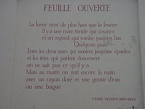 Pierre Reverdy - Feuille ouverte