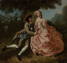 Pieter Jan van Reysschoot - Lovers in a landscape - Google Art Project