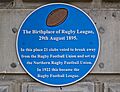 Plaque on the George Hotel, Huddersfield (10252321744)