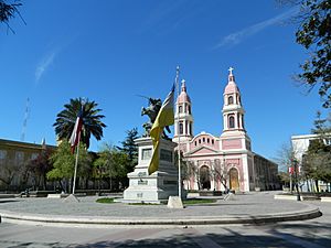 Square and cathedral in Rancagua