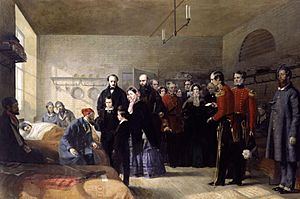 Queen Victoria's First Visit to her Wounded Soldiers by Jerry Barrett