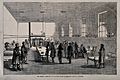 Queen Victoria with her entourage visiting invalided soldier Wellcome V0015776