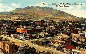 Residence Section and Mt. Franklin, El Paso, Texas