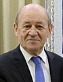 Reuven Rivlin at a meeting with Jean-Yves Le Drian, March 2018 (9730) (cropped)