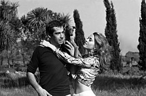 Roger Vadim and Jane Fonda (Rome, 1967)