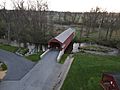 Shearer's Covered Bridge from the air-1