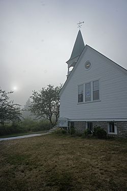 Sun + Fog + Church
