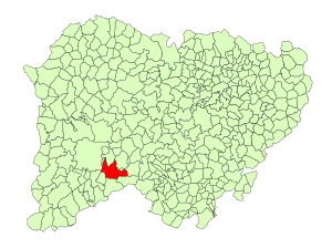 Location in Salamanca