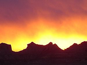 Terrett Butte at sunrise