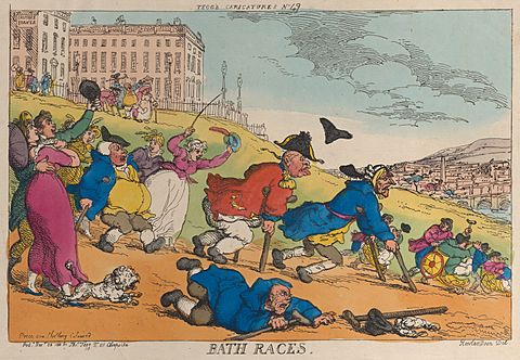 Thomas Rowlandson’s caricature of Bath diversions