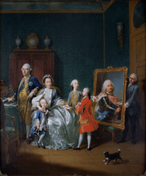 Tischbein - Erbprinz Friedrich II. mit seiner Familie - Museumslandschaft Hessen Kassel