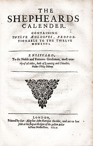 Title Page of a 1617 Edition of The Shepherd's Calendar