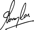 Tony Tan signature