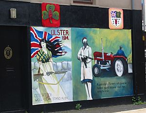 UVF mural in Shankill Road, Belfast