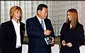 Yoshiro Mori, Tetsuya Komuro and Namie Amuro 20000711