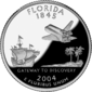 Florida quarter dollar coin