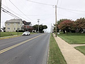 2022-09-30 11 45 02 View southwest along Main Street at Seventh Street in Tatamy, Northampton County, Pennsylvania