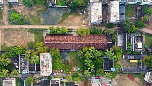 Aerial view of Siddhartha school in Tangellamudi, Eluru