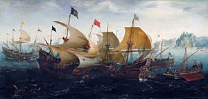 Aert Anthonisz. The battle of Cadix 1608.jpg