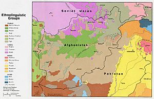 Afghanistan Ethnolinguistic Groups 1982