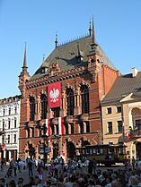 Artus Court in Toruń in National Day decoration