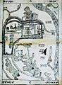 Bản đồ kinh thành Thăng Long, theo Hồng Đức bản đồ sách 洪德版圖冊 (1490)