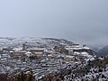 Barrio de la Villa con un poco de nieve