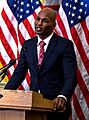 Bernard Hopkins making a speech at the United States Capitol, Feb. 2014