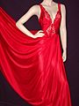 Bright red nightgown