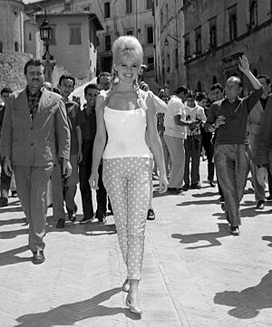 Brigitte Bardot in Spoleto, Italy, 1961